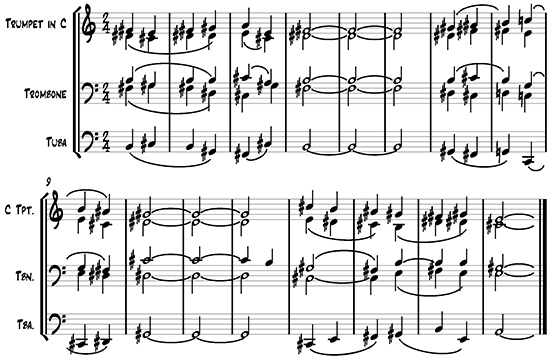 Bartók, Concerto for Orchestra, Second movement at measure 123